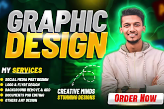 design professional logo, social media post, kit and branding materials