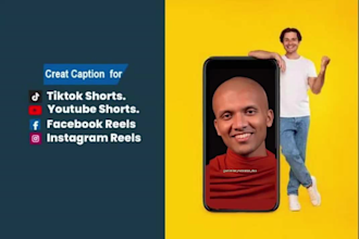 edit with caption tiktok and yt shorts, fb and ig reels