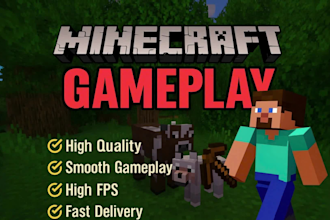 record minecraft gameplay background in high quality
