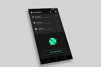 do mobile app reskining  animation and presentation