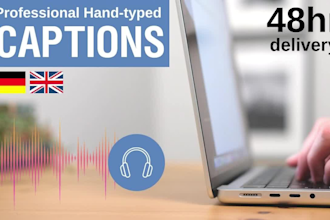create hand typed captions for your videos fast