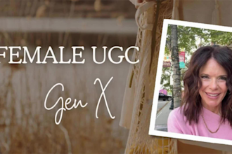 create female genx ugc video ads for your product or service