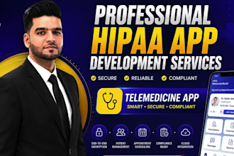 develop hipaa compliant ai healthcare wellness mobile app