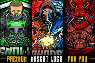 create a premium cartoon, gaming, esports, mascot logo