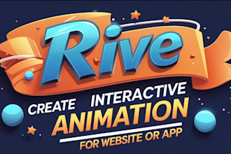 make rive interactive animation create custom rive animations for website or app