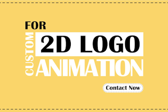 create custom 2d logo animation