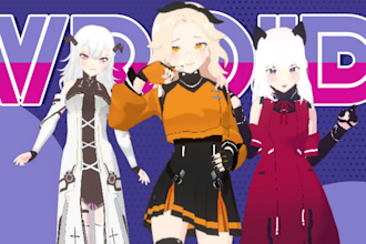 redesign, update or recreate your vroid model into an updated version, rigging