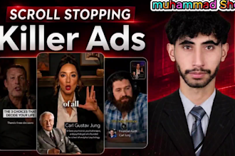 create viral video ads for dropshipping, facebook ads, tiktok and instagram ads