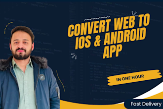 convert web to flutter app for ios and android