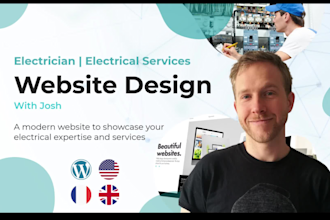 create  an electrician website that gets jobs
