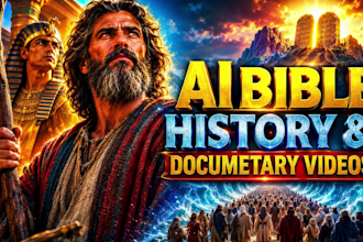 create ai bible story christian video, ai bible animation for bible storytelling