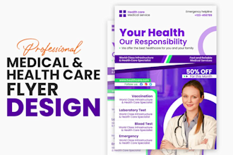 design medical health care flyer home care flyer for marketing materials