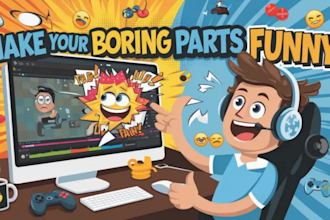 do funny gaming videos editing with meme for youtube and twitch