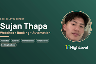 build a gohighlevel website with CRM automation