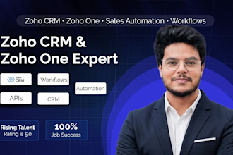 be your zoho CRM and zoho one expert