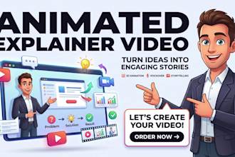 create a 2d animation saas explainer video, software explainer