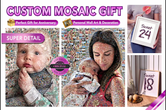 create a unique photo mosaic gift for your loved ones