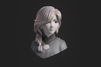 create a model of your character for 3d printing
