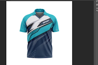do custom sports jersey realistic 3d mockup