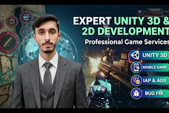 be your expert unity game developer for mobile and PC