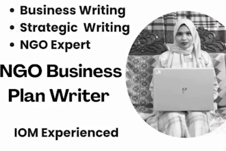 write a professional nonprofit business plan and strategic plan