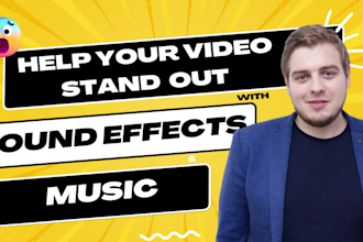 add music and sound effects to your video