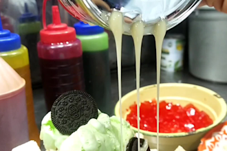 do profesional videography of famous street foods