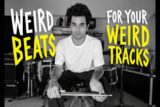 record weird acoustic drum loops for your lofi, garage, indie song