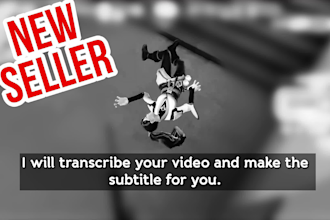 transcribe and create subtitles or captions for videos