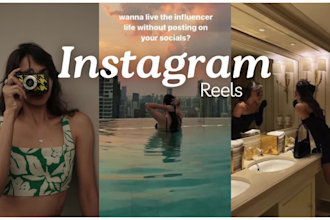 edit engaging luxury lifestyle, vlog and travelling instagram reels