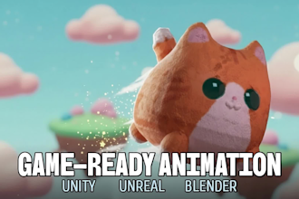 animate and rig your stylized 3d character for games
