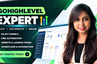 be gohighlevel expert, ghl automation, landing page and sales funnel expert