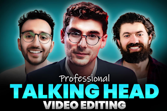 do professional talking head video editing