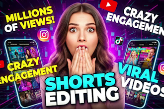 do professional video edit, youtube and tiktok video editing