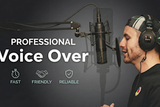 record a professional american english voiceover for you