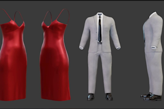 create realistic 3d clothing model using clo3d and marvelous designer