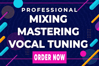 pro mixing mastering and vocal tuning