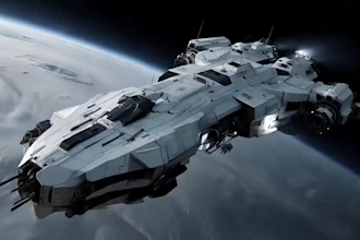 do sci fi 3d spaceship animation, aerospace, 3d spacecraft model, aircraft