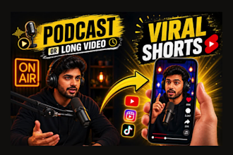 repurpose podcasts into podcast clips for tiktok, reels or youtube shorts