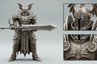 sculpt stylized 3d miniatures and figurines for 3d printing