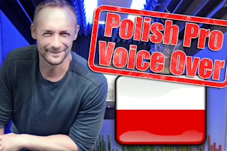 record a professional polish male voice over