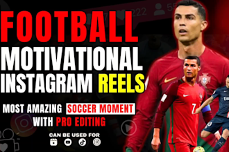 create football, soccer motivational instagram reels, youtube shorts, tiktok
