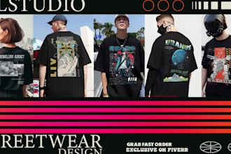 design edgy urban streetwear t shirt