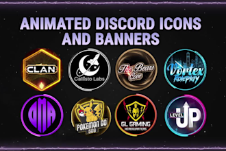 create animated discord server icon and banners