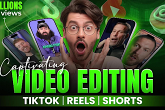 edit and create viral ugc videos for tiktok, instagram reels, youtube shorts