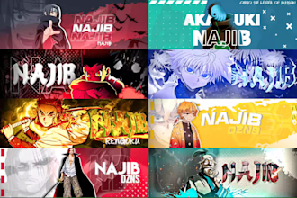 do the perfect anime banner header and profile picture