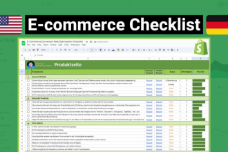 provide winning product, ecommerce, and CTR checklist