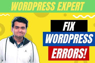 fix wordpress errors, issues, problems, bugs quickly
