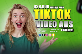 create viral tik tok video ads, dropshipping video ads with hook