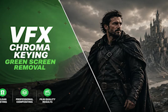professionally remove green screen video and photo, vfx
